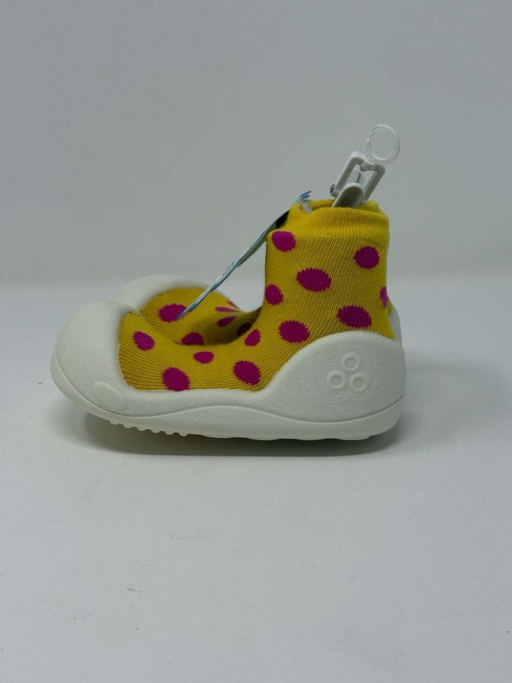 Attipas Polka Dot Yellow Toddler First Walker Sock Shoes
